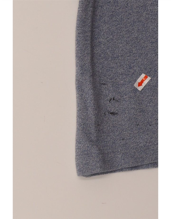 LACOSTE Mens Polo Shirt Size 5 Large Blue Cotton