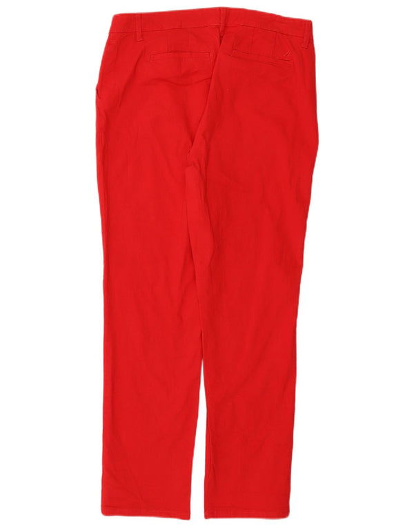 Nautica Pantalones chinos delgados para mujer US 8 Medium W30 L28 Algodón rojo