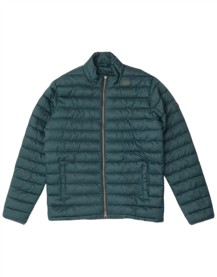 Barbour Mens Padded Jacket UK 38 Medium Green Polyamide