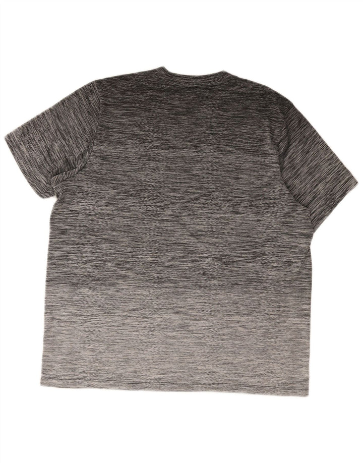Adidas Mens T-Shirt Top Medium Grey Flecked