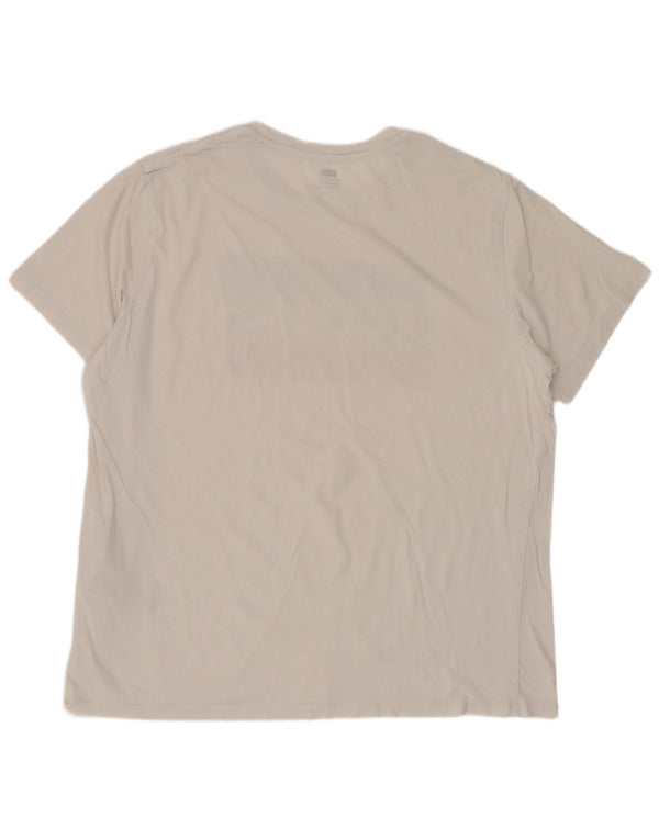 Camiseta gráfica masculina Levi's Top XL algodão branco