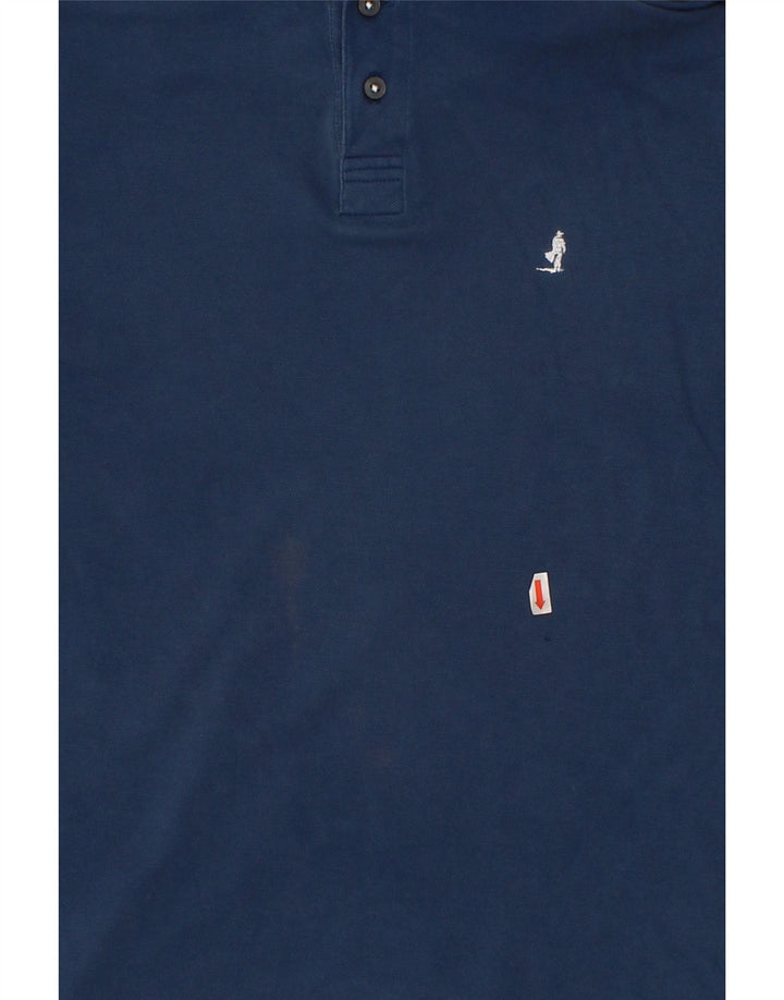 MARLBORO CLASSICS Mens Polo Shirt Medium Navy Blue Cotton Vintage Marlboro Classics and Second-Hand Marlboro Classics from Messina Hembry 