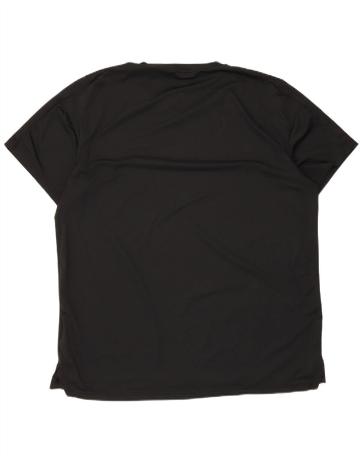 Nike Mens Dri Fit T-Shirt Top Large Black Polyester