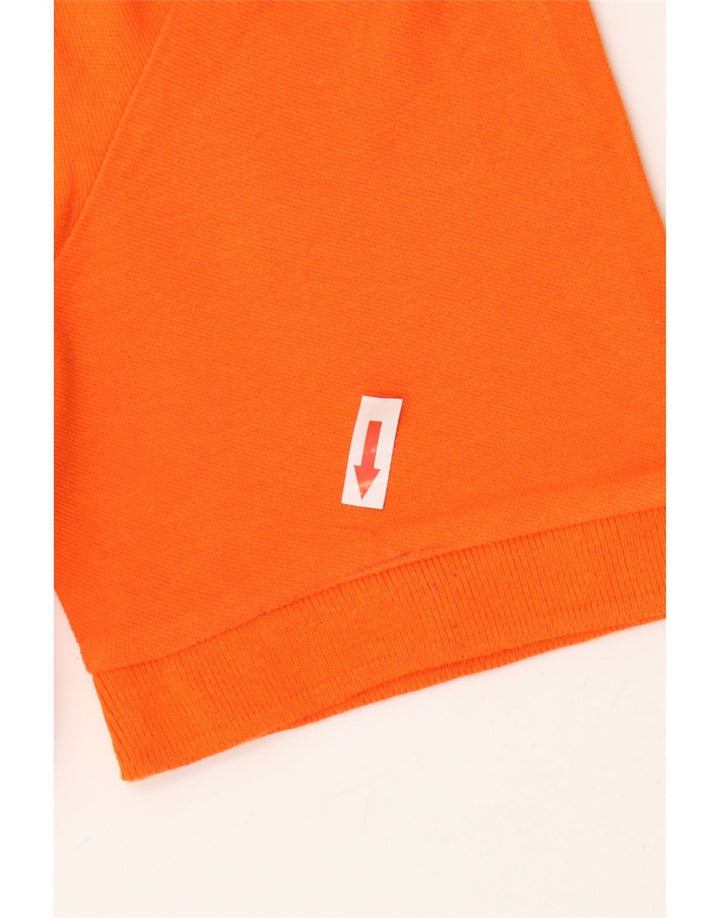 Kappa Mens Polo Shirt Large Orange Cotton