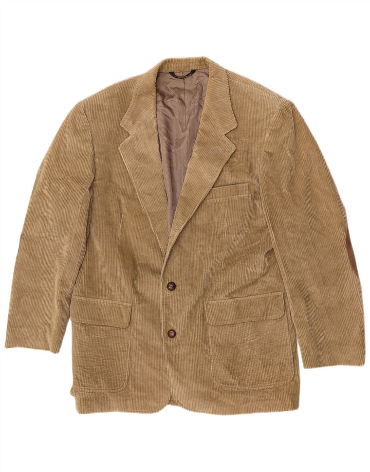 Orvis Mens 2 Button Corduroy Blazer Jacket UK 42 XL Beige