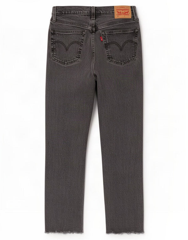 Levi's Damen 501 Straight Jeans W26 L28 Grau