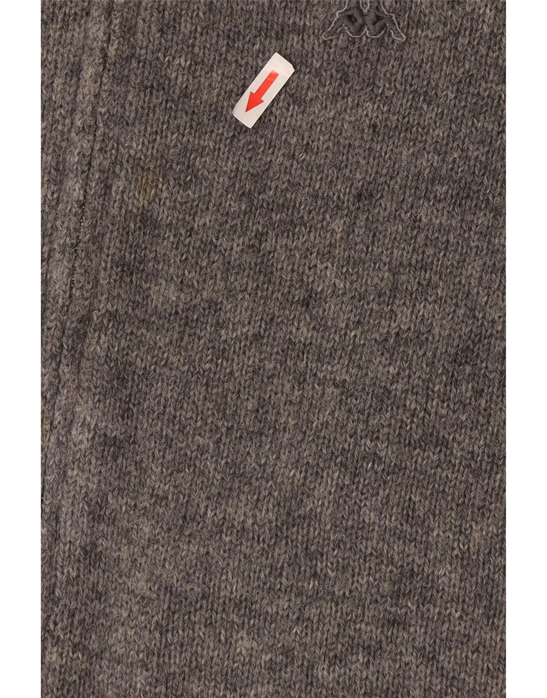 Kappa Mens Cardigan Sweater XL Grey Wool