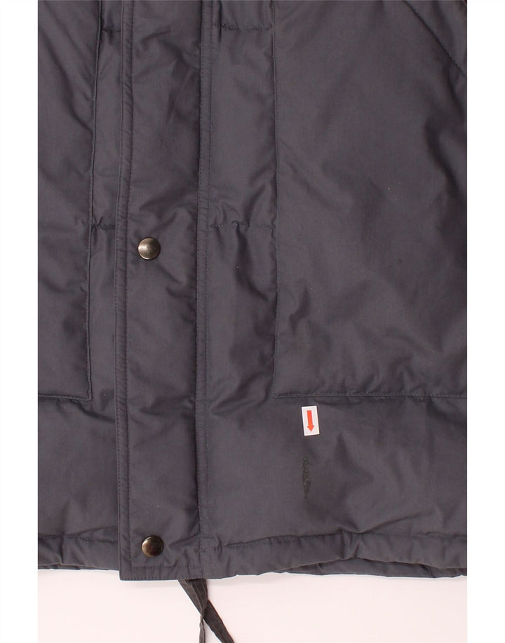 ELHO Mens Padded Coat IT 52 XL Grey Polyester Vintage Elho and Second-Hand Elho from Messina Hembry 