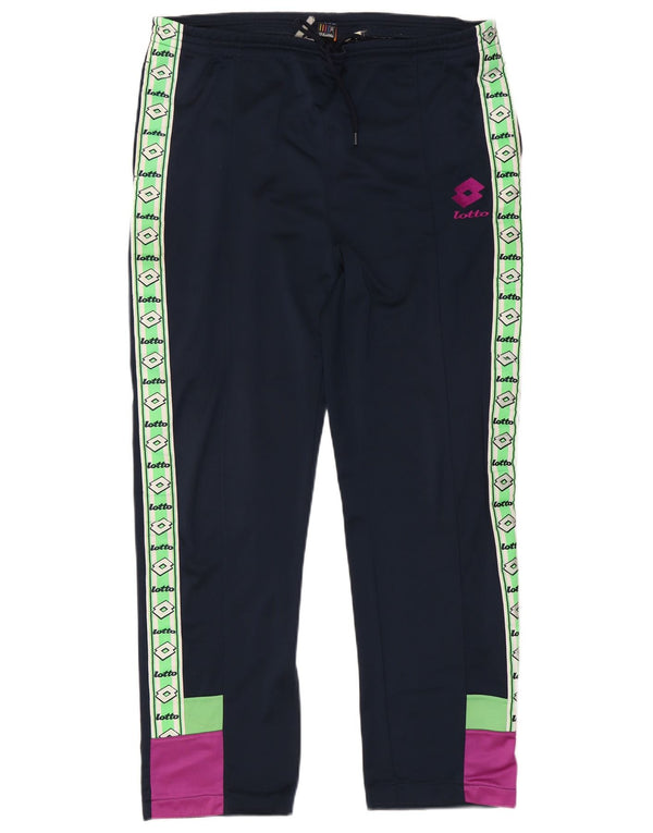 Lotto Pantalon De Survêtement Graphique Homme Large Bleu Marine Colourblock