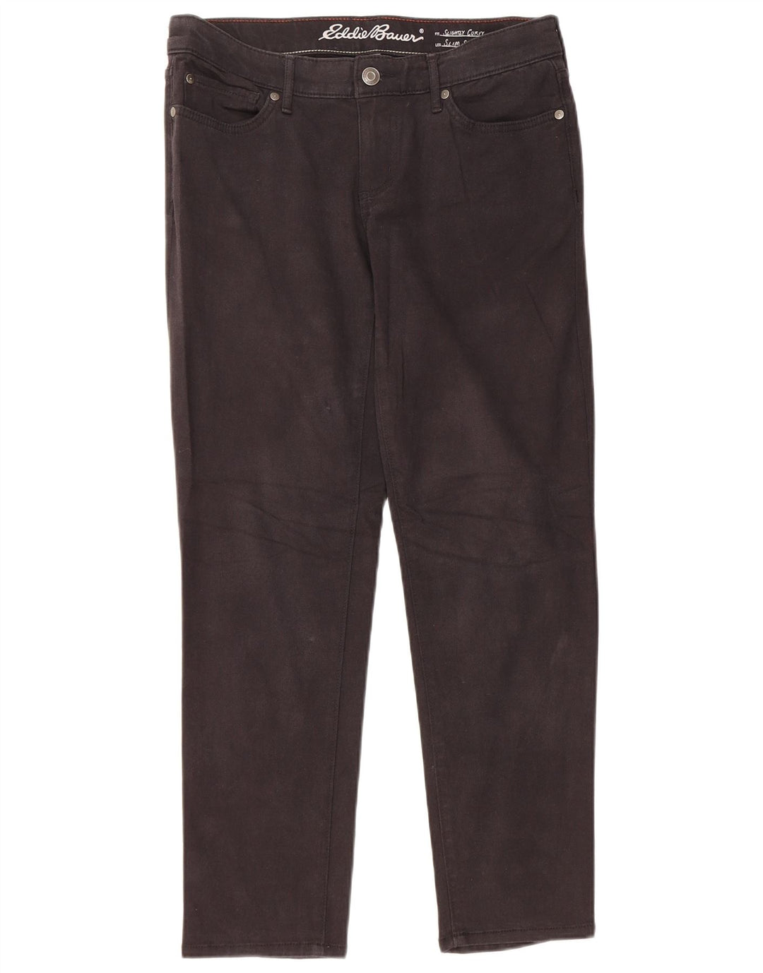 EDDIE BAUER Damen Freizeithose US 6 Medium W32 L28 Schwarz