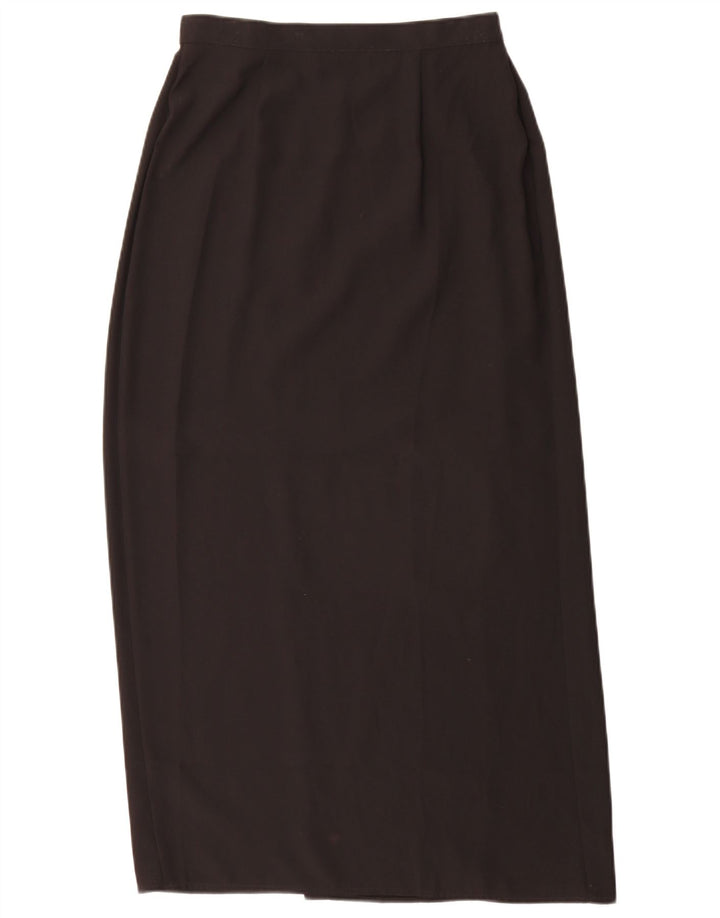Marks & Spencer Wrap-nederdel til kvinder UK 12 Medium W28 Sort polyester
