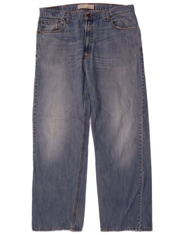 Levi's Mens 569 Loose Fit Straight Jeans W38 L34 Μπλε βαμβακερό