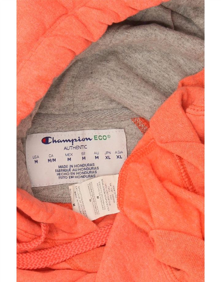 CHAMPION Womens Hoodie Jumper UK 14 Medium Orange Cotton Vintage Champion and Second-Hand Champion from Messina Hembry 