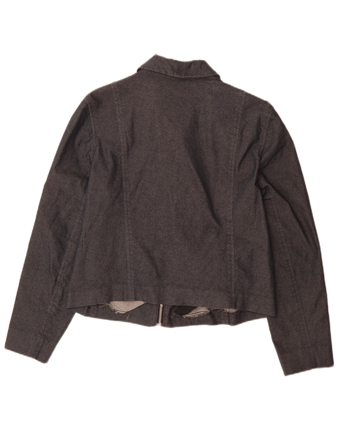 Giubbotto bomber da donna Ralph Lauren UK 14 grande cotone grigio