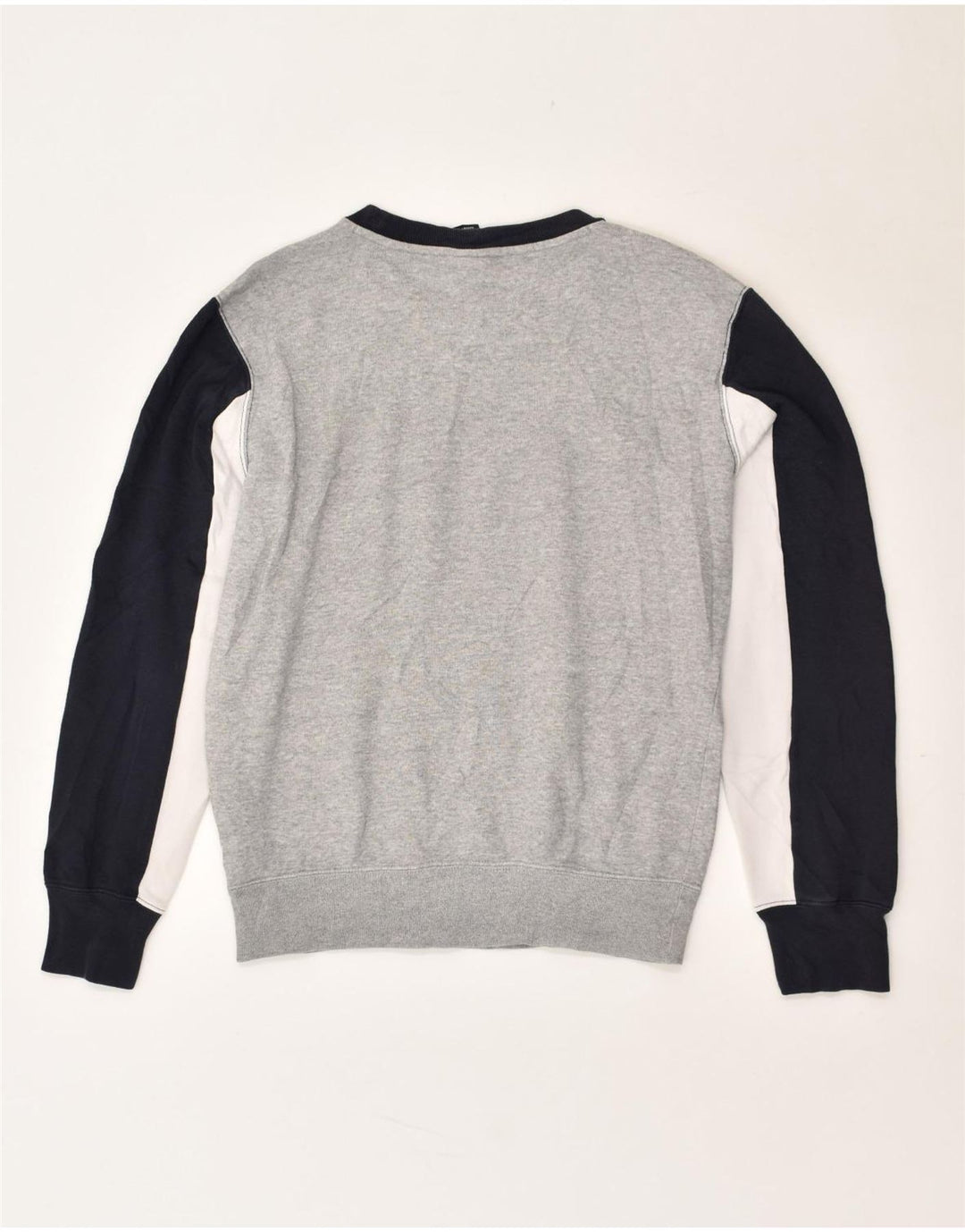 CHAMPION Womens Oversized Graphic Sweatshirt Jumper UK 4 XS Grey | Vintage Champion | Thrift | Second-Hand Champion | Used Clothing | Messina Hembry 