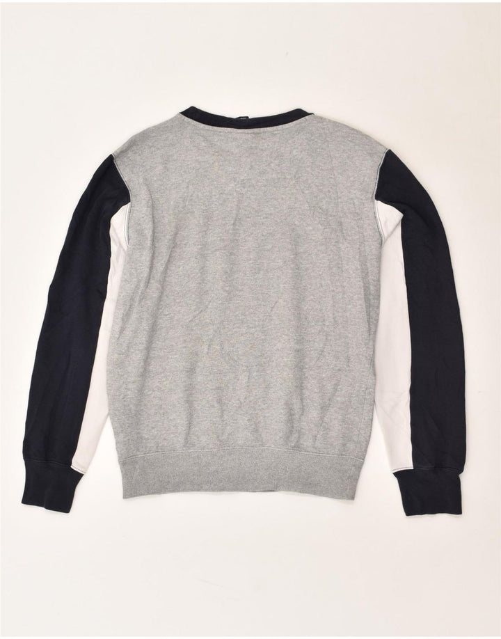 CHAMPION Womens Oversized Graphic Sweatshirt Jumper UK 4 XS Grey | Vintage Champion | Thrift | Second-Hand Champion | Used Clothing | Messina Hembry 