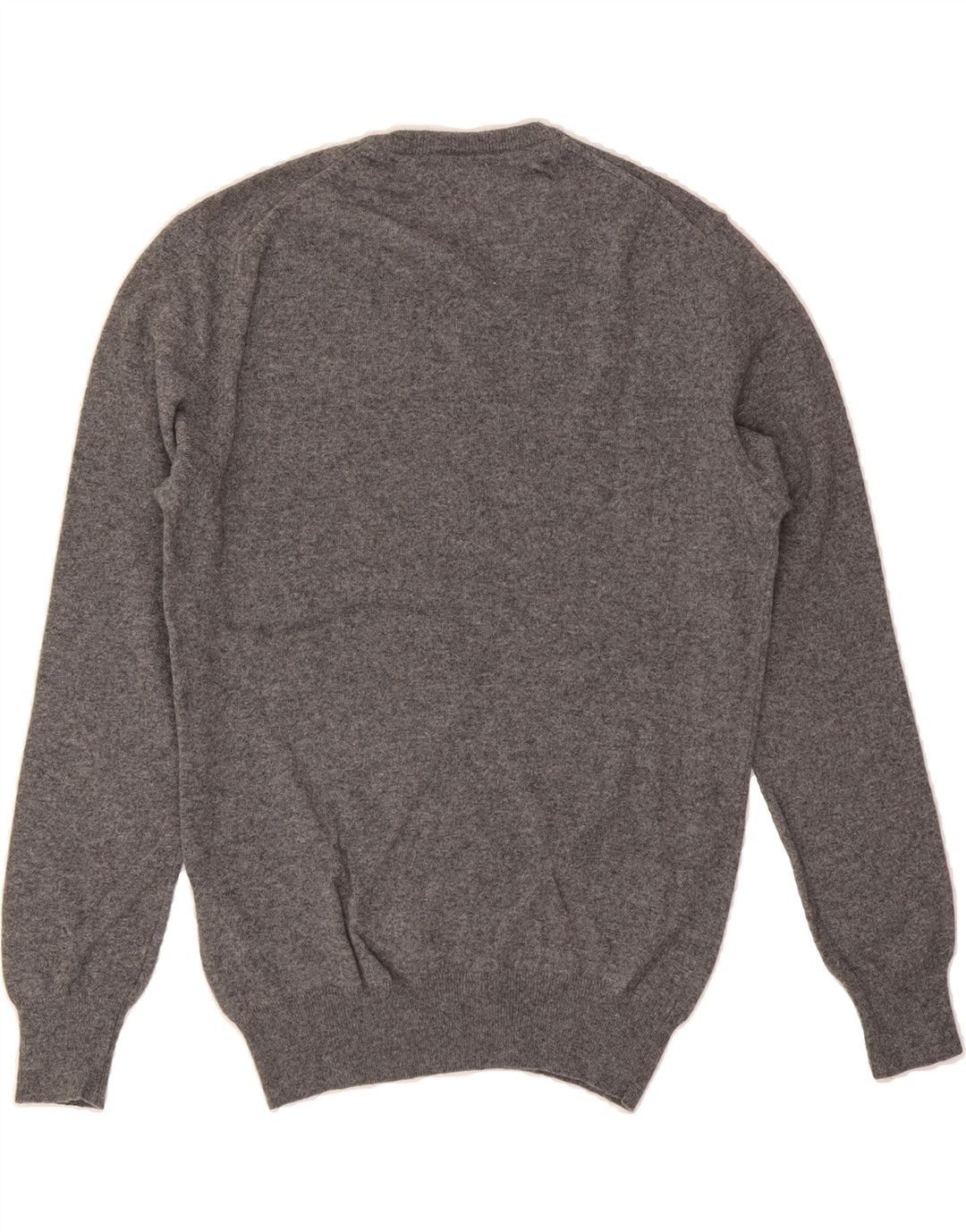 NORTH SAILS Mens V-Neck Jumper Sweater Large Grey Wool Vintage North Sails and Second-Hand North Sails from Messina Hembry 