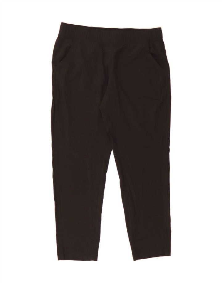 EDDIE BAUER Womens Tracksuit Trousers UK 14 Medium  Black Polyester Vintage Eddie Bauer and Second-Hand Eddie Bauer from Messina Hembry 