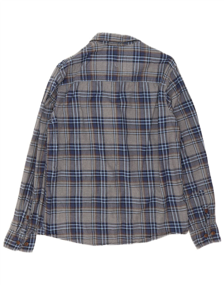 Fat Face Mens Shirt Medium Grey Check Cotton