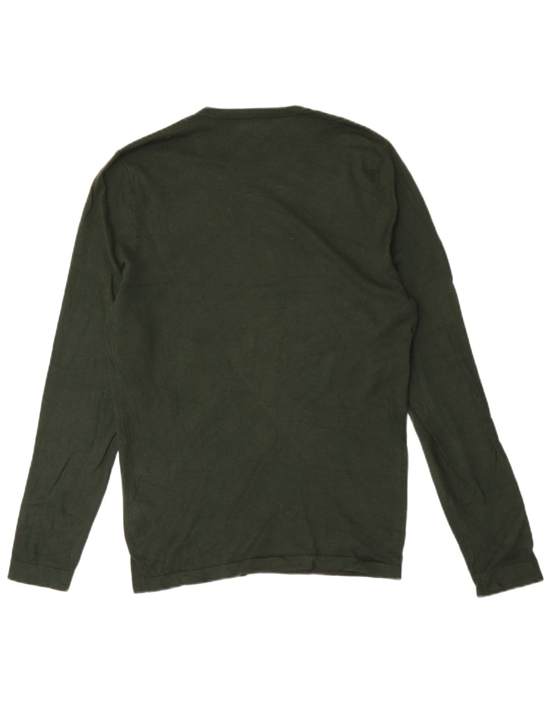 Zara Mens Top Long Sleeve Small Green