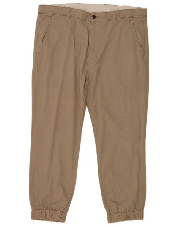 Levi's Mens Joggers Chino Παντελόνι W38 L30 Μπεζ βαμβακερό