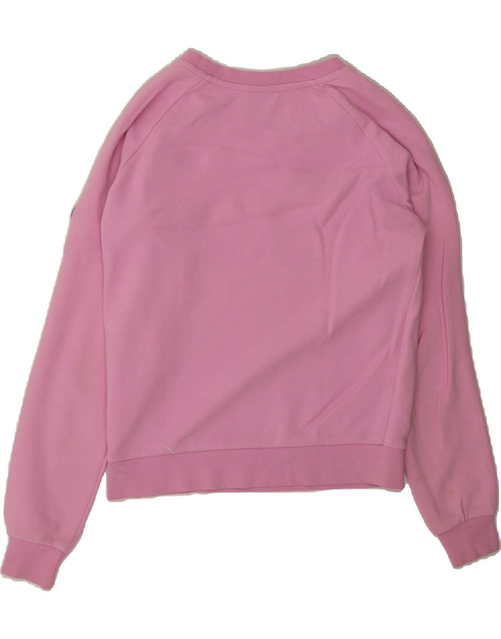 COLMAR Womens Oversized Sweatshirt Jumper UK 6 XS Pink Cotton Vintage Colmar and Second-Hand Colmar from Messina Hembry 