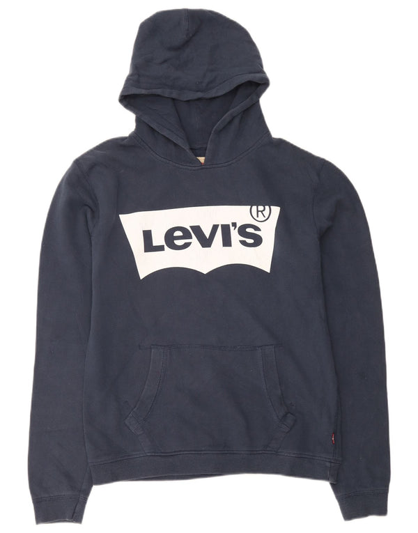 Levi's Boys grafisk hættetrøje 15-16 år marineblå farveblok