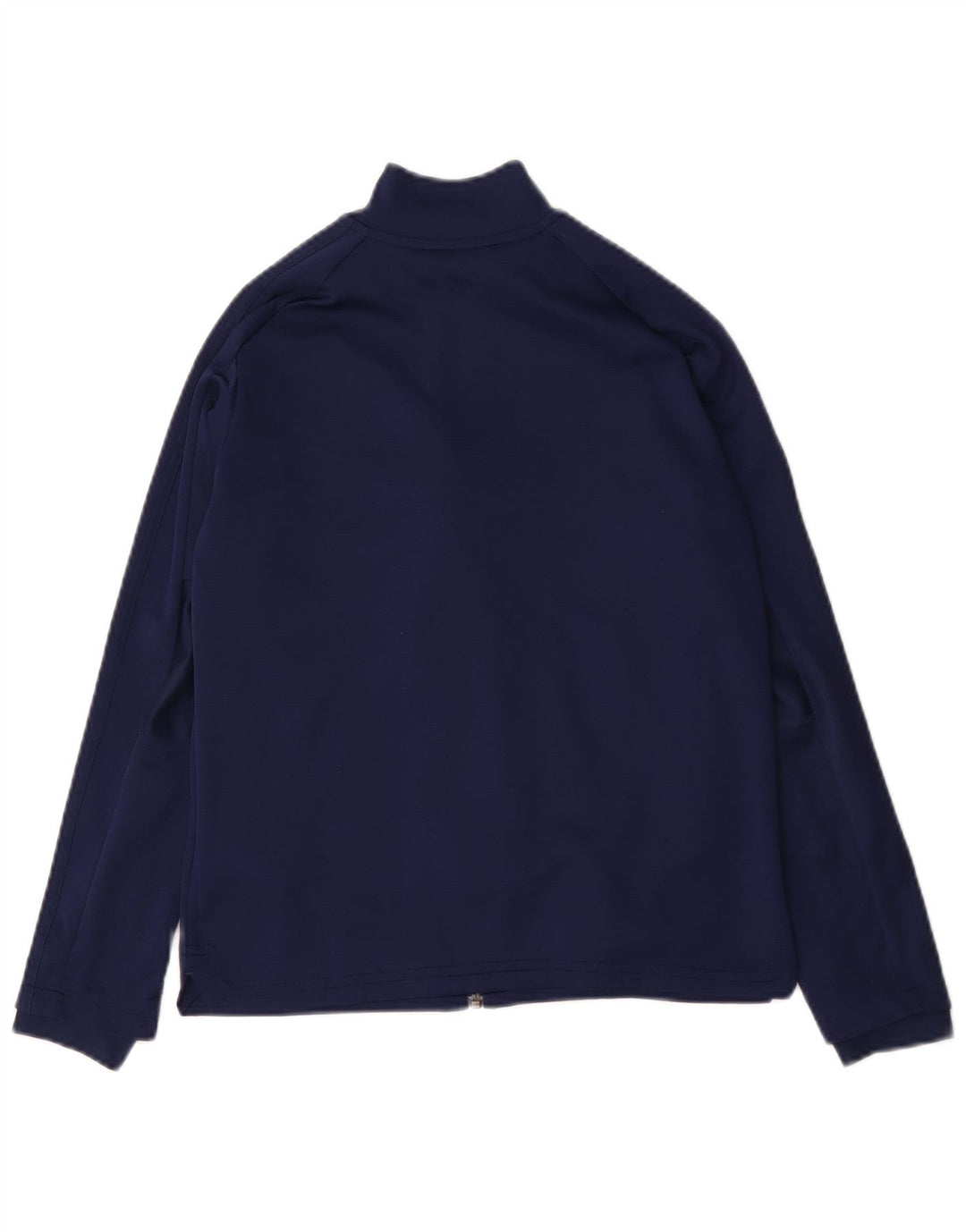 Adidas Boys Tracksuit Top Jacket 11-12 Years Navy Blue Polyester
