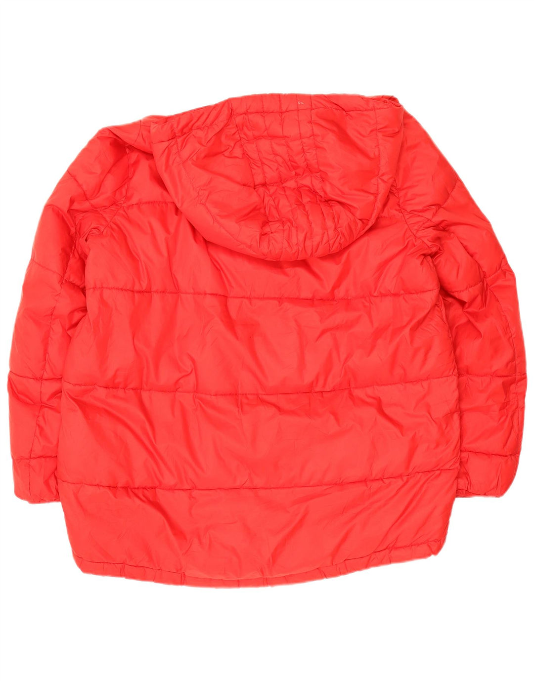 Zara Womens Trafaluc Hooded Oversized Padded Jacket UK 14 Medium Red