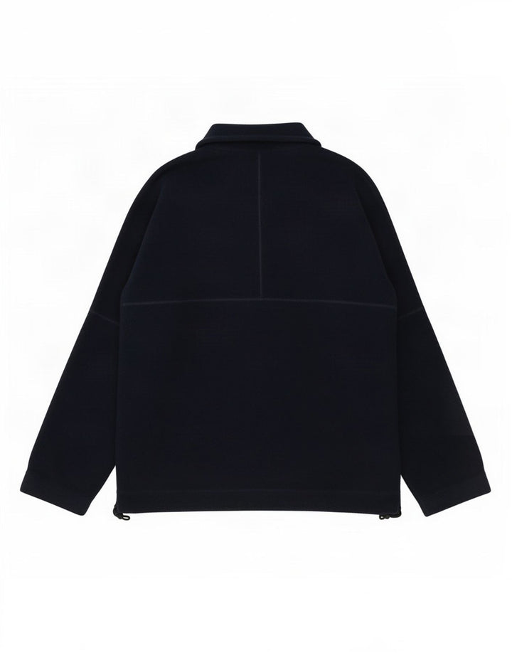 Colmar Herre Button Neck Fleece Jumper Medium Navy Blue Polyester