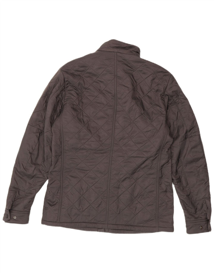 Barbour Herre quiltet jakke UK 40 Stor Grå Polyamid