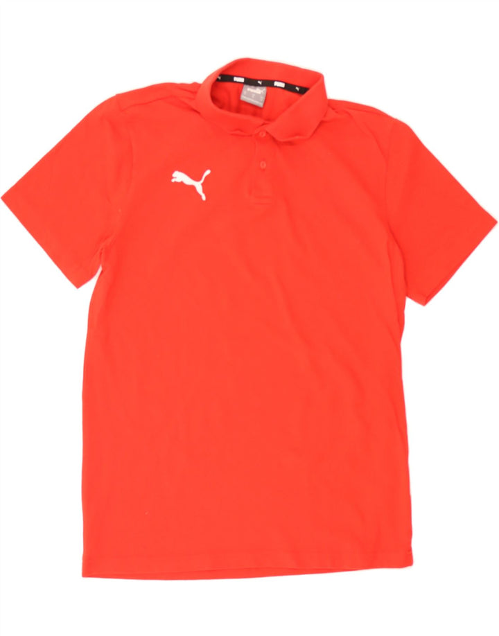 PUMA Mens Polo Shirt Medium Red Cotton Vintage Puma and Second-Hand Puma from Messina Hembry 