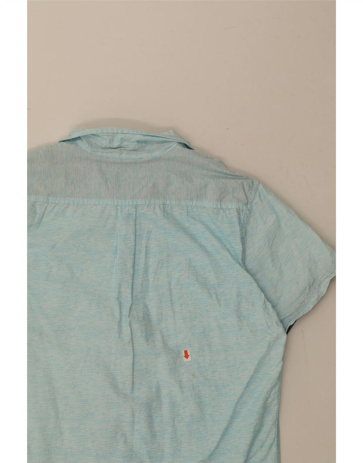 LEE Mens Regular Fit Short Sleeve Shirt Large Blue Cotton Vintage Lee and Second-Hand Lee from Messina Hembry 