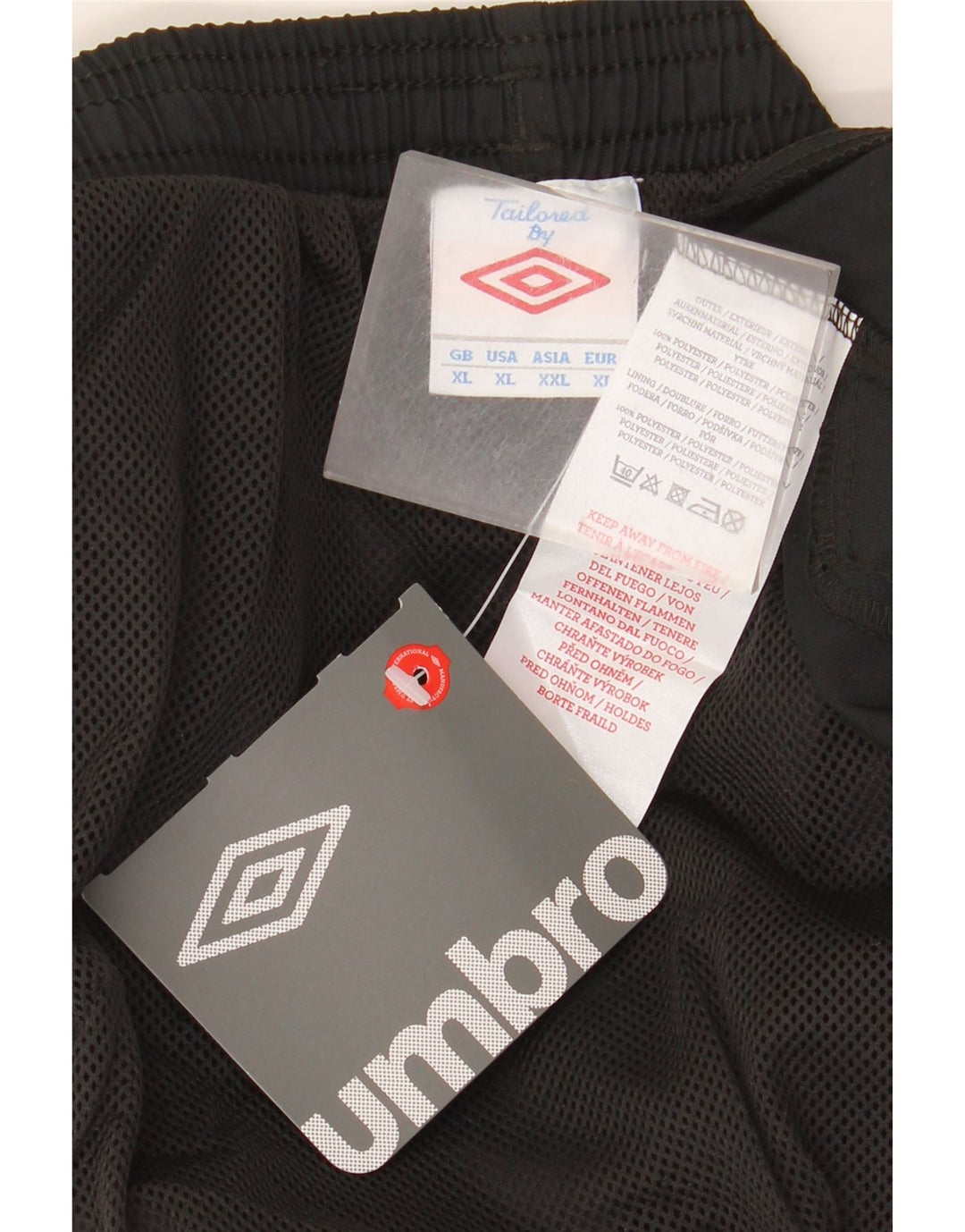Umbro Herren Sportshorts XL Schwarz Polyester
