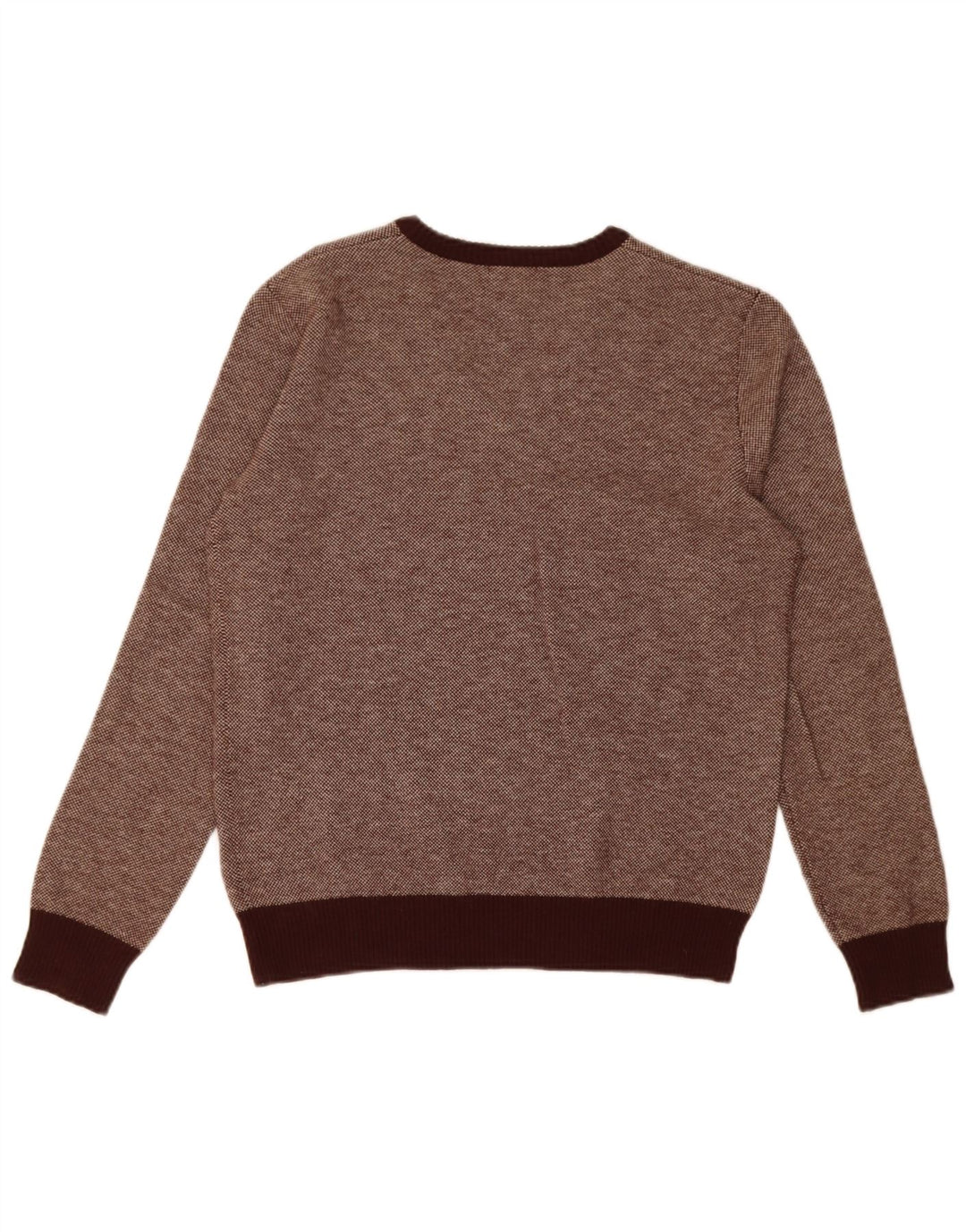 Carrera Herre V-hals sweater Medium Brun Flecked Uld