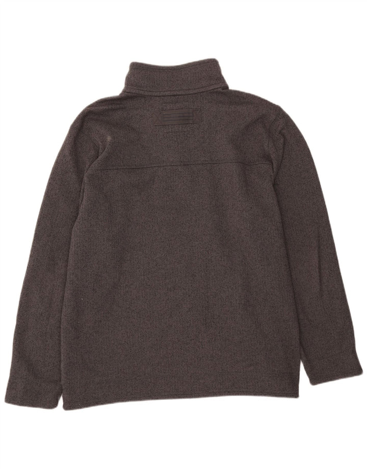 Marks & Spencer Mens Button Neck Sweatshirt Jumper 2XL Grey Polyester