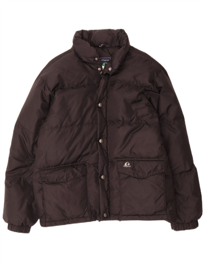 Cinelli Chaqueta acolchada para hombre UK 38 Medium Black Nylon