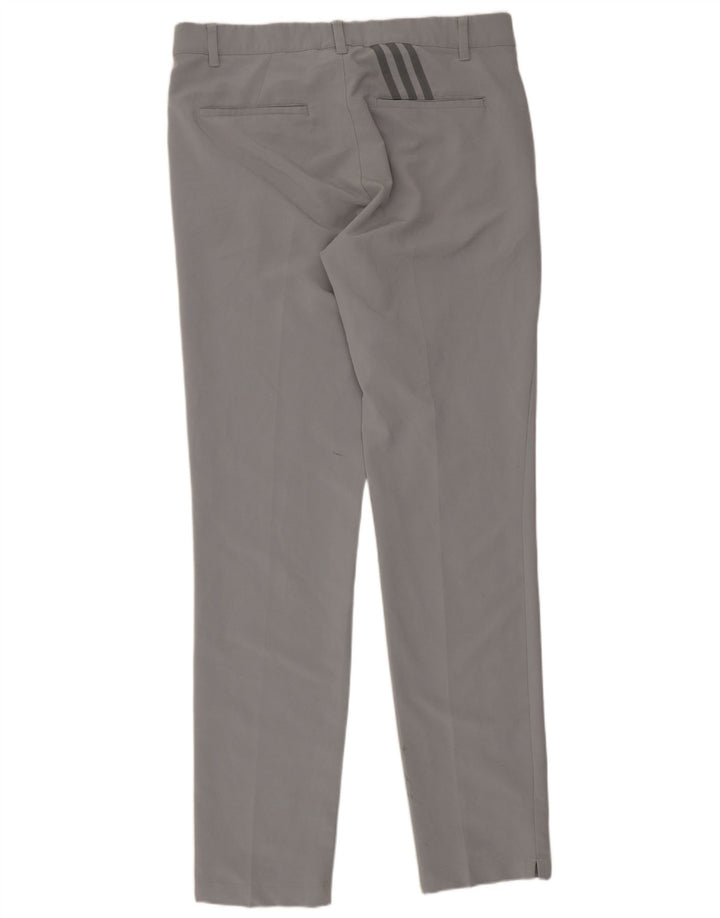 Adidas Slim Chino-bukser til kvinder W32 L34 Grå polyester