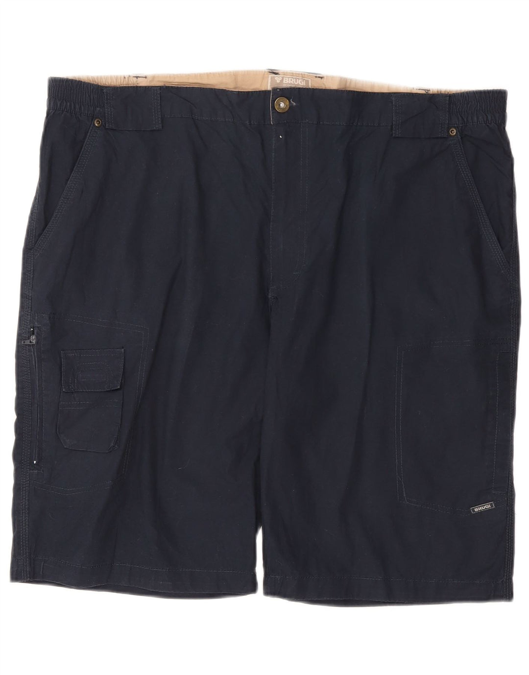 Brugi Mens Cargo Shorts 2XL W44  Navy Blue Cotton