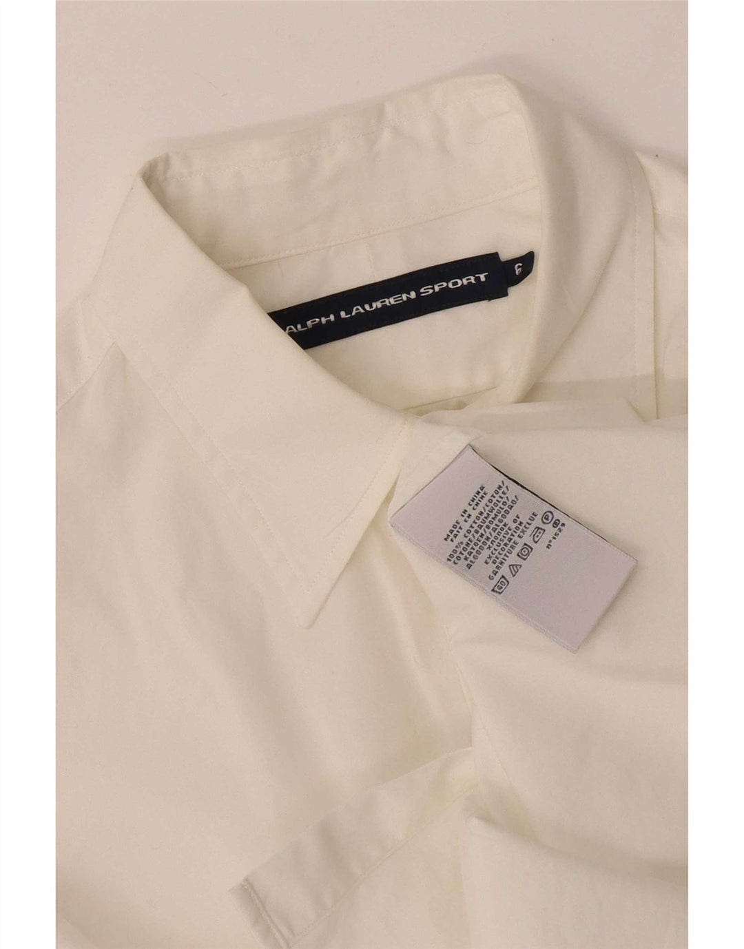 Ralph Lauren Womens Shirt US 6 Medium White Cotton