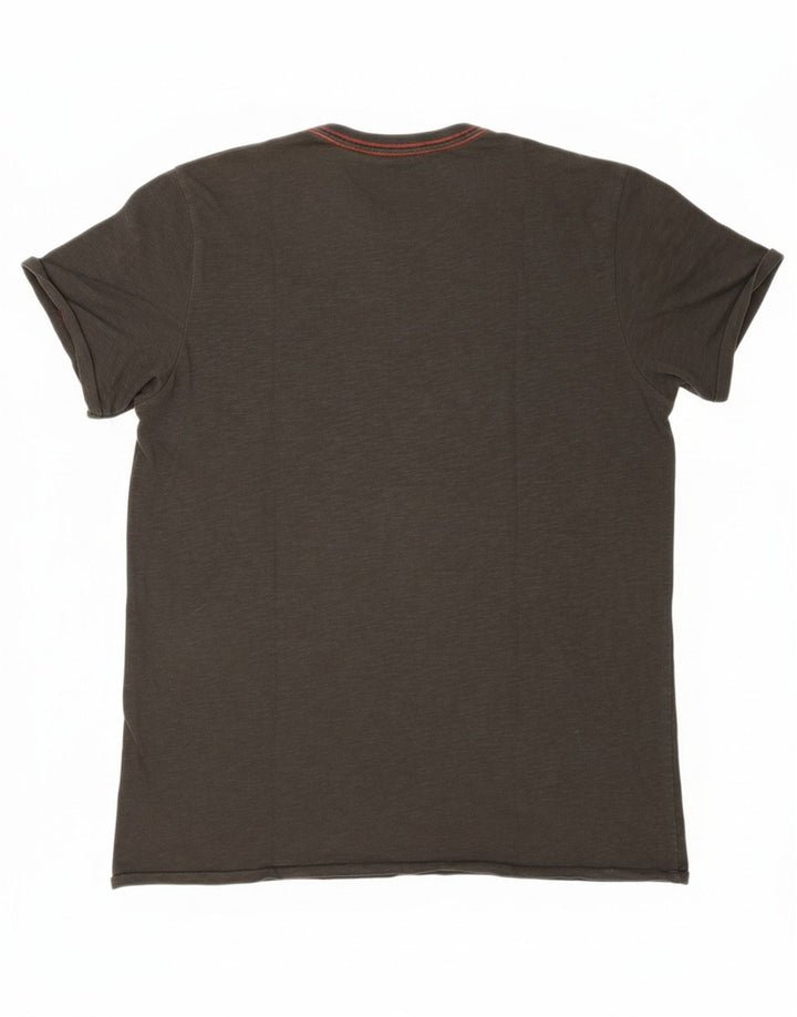 LEE Mens Graphic T-Shirt Top Large Grey Cotton Vintage Lee and Second-Hand Lee from Messina Hembry 
