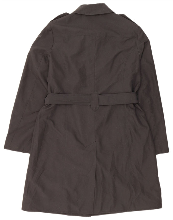 MARKS & SPENCER Womens Trench Coat UK 14 XL  Black Polyester