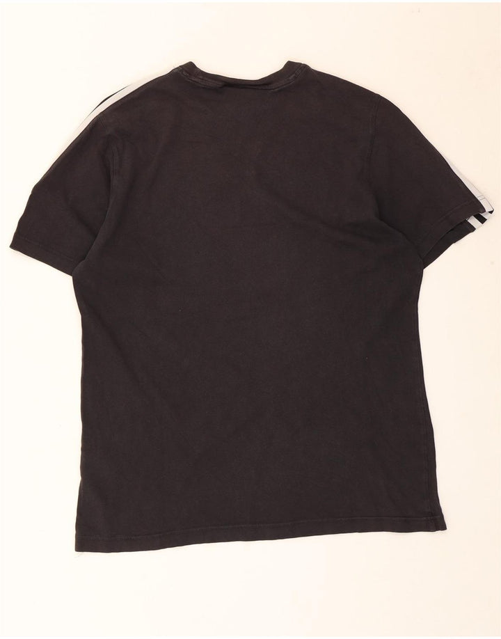 Adidas Herre T-Shirt Top Medium Sort Bomuld