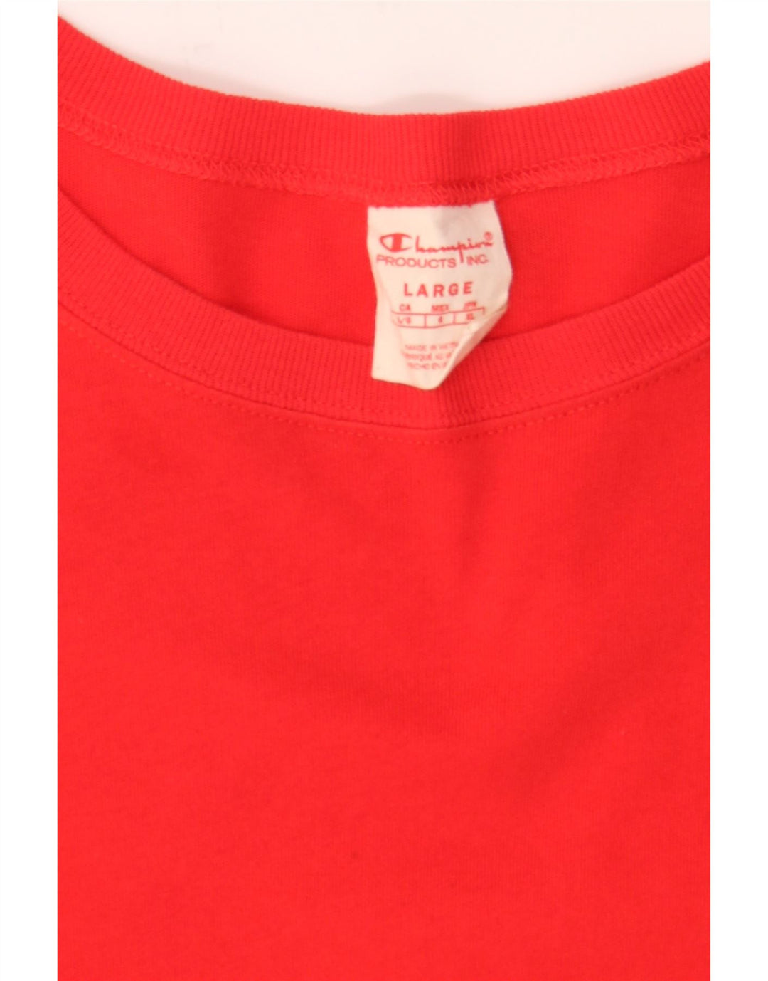 CHAMPION Mens T-Shirt Top Large Red Cotton Vintage Champion and Second-Hand Champion from Messina Hembry 