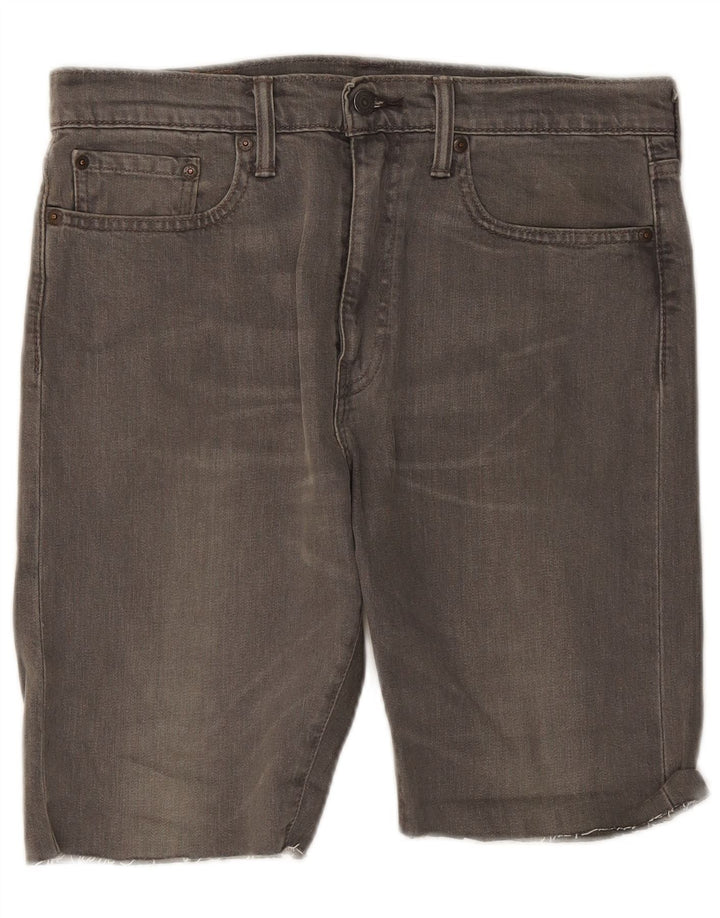 Levi's Mens 522 Denim Shorts W32 Medium Grey Cotton