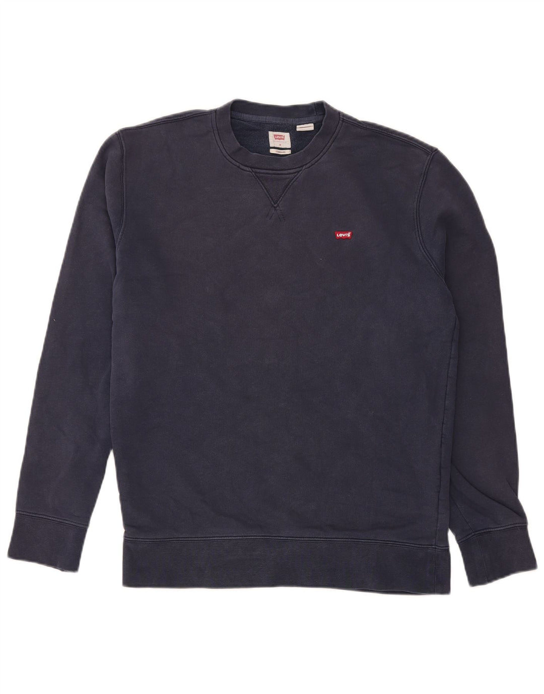 Levi's Mens Standard Fit Sweatshirt Jumper Medium Navy Blue Cotton