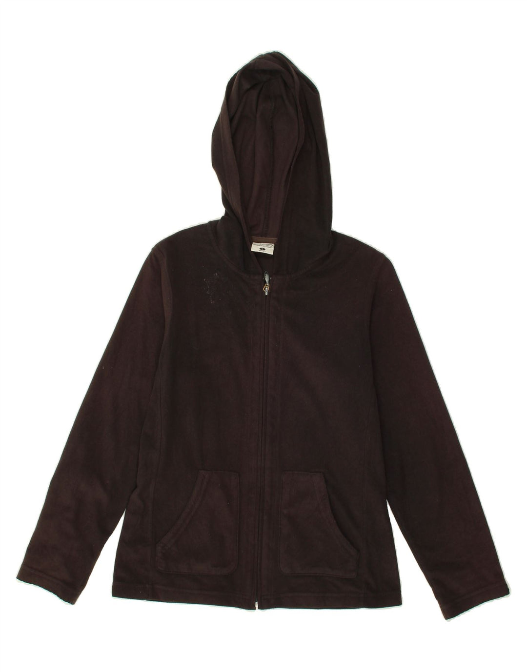 COLUMBIA Womens Hooded Fleece Jacket UK 10 Small Black Polyester Vintage Columbia and Second-Hand Columbia from Messina Hembry 
