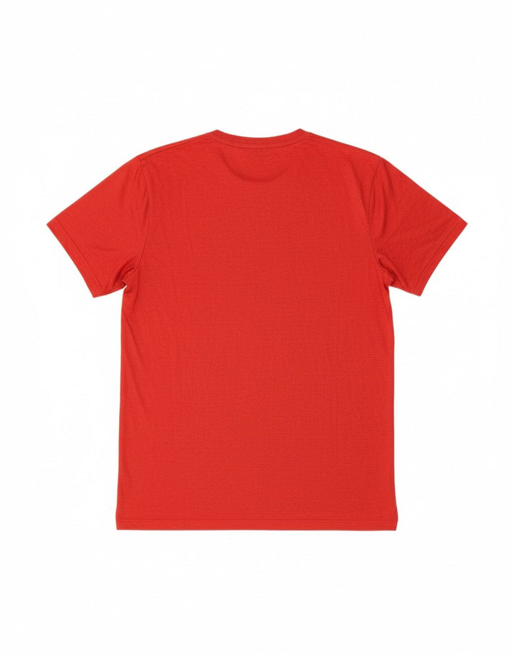 NIKE Mens Dri Fit T-Shirt Top Small Red Pinstripe Polyester