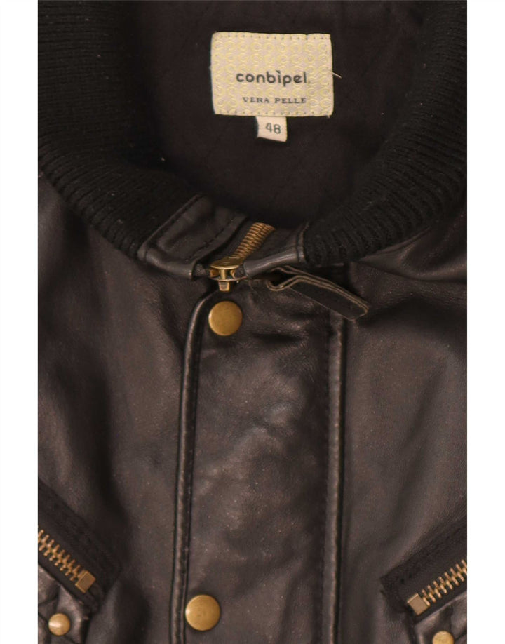Conbipel Chaqueta de cuero para hombre IT 48 Medium Black