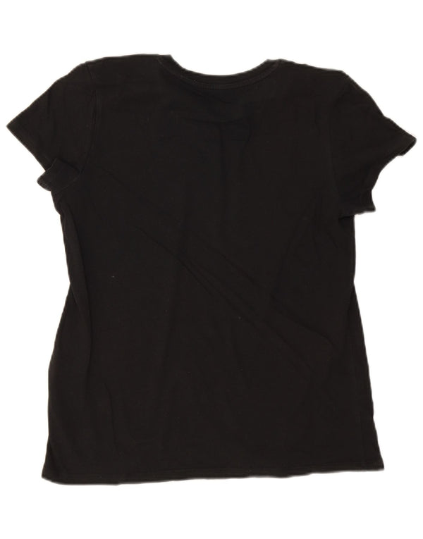 Levi's Womens Graphic T-Shirt Top UK 10 Small Black Cotton
